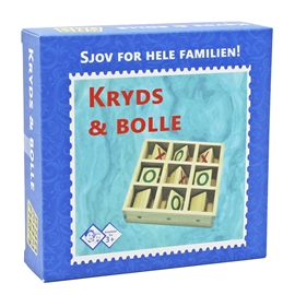 Kryss och Nolla i Trä Klassiskt Spel för Två Spelare