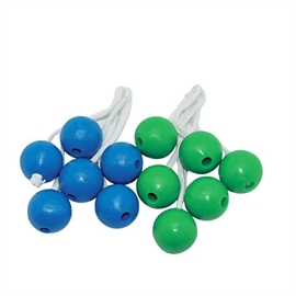 Kulor till steggolf 12 st. Extra spelkulor, blå/grön