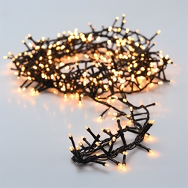 LED Micro Cluster Ljusslinga med 1250 LED och Timer 25 m, Varmvit