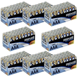 Maxell LR03/AAA alkaliska batterier 1,5 V, 256 st