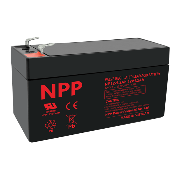 NPP Power 12 volts blybatteri 1,2Ah