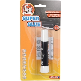 Mr. Glue Superlim Snabbtorkande och Tunnflytande Sekundlim, 2 g