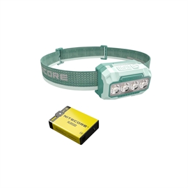 Nitecore HA23 UHE, Grön pannlampa - Set med 1 st. HLB1500 Batteri