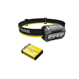 Nitecore HA23 UHE, Svart pannlampa - Set med 1 st. HLB1500 Batteri