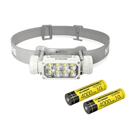 Nitecore HC65 UHE Grå Pannlampa - Set med 1 st. Extra NL1840HP Batteri