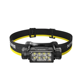 Nitecore HC65 UHE Uppladdningsbar Pannlampa 2000 lumen, Svart/Gul