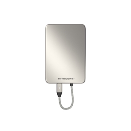 Nitecore POCKET 5 Powerbank 5000mAh Magnetisk med inbyggd USB-C laddkabel, Grå