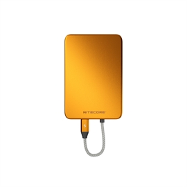 Nitecore POCKET 5 Powerbank 5000mAh Magnetisk med Inbyggd USB-C Laddkabel, Orange