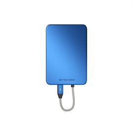 Nitecore POCKET 5 Powerbank 5000mAh Magnetisk med Inbyggd USB-C Laddkabel, Blå