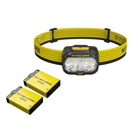 Nitecore UT27 Pro 2025 MCT Svart/Gul Pannlampa - Set med 1 st. Extra HLB1500 Batteri