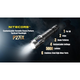 Nitecore P27iX Uppladdningsbar Taktisk Ficklampa 5000 lumen