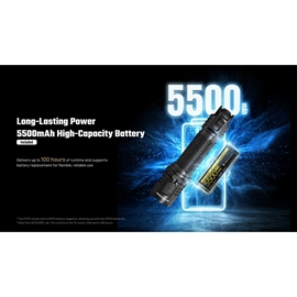 Nitecore P27iX Uppladdningsbar Taktisk Ficklampa 5000 lumen