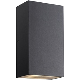 Nordlux Rold Flat Up- och Down Light Utomhus Vägglampa med Integrerad LED, Svart