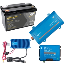 Victron 100Ah Lithium Paketlösning m. 1600W Inverter