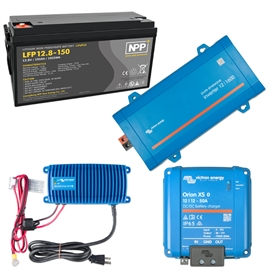 Victron 150Ah Lithium Paketlösning m. 1600W Inverter