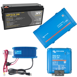 Victron 150Ah Lithium Paketlösning m. 1200W Inverter