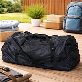 ProWorld Resväska 110L med 3 Hjul, Hopfällbar och Praktisk, Svart