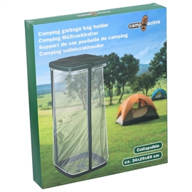 Camp Active Hopfällbart avfallsställ 34 x 29 x 69 cm, svart
