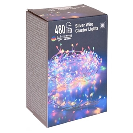 Led Cluster Ljusslinga Silverwire 4,8 m 480 LED, Multifärgad