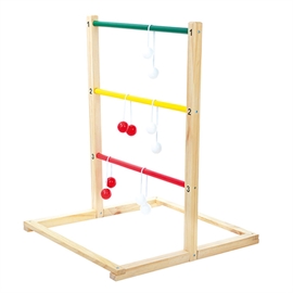 Steggolf i trä H: 75 cm Utomhus trädgårdsspel med kulor