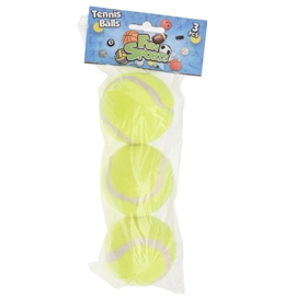 Tennisbollar 3 st. Klassiska bollar för spel och träning, gul