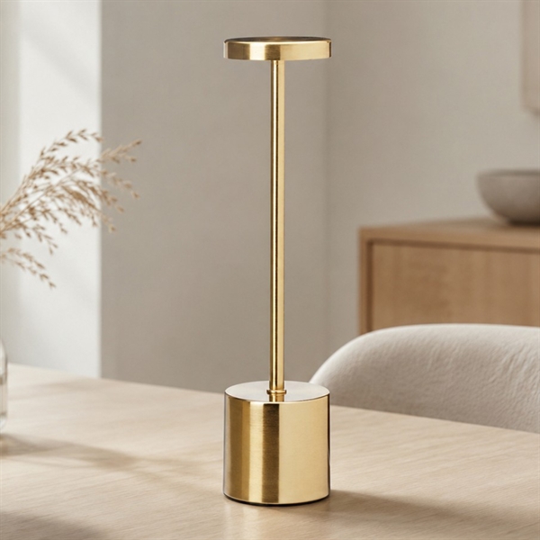 Trådlös bordslampa med touch och dimmer 34 cm, guld