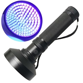 UV ficklampa 395 nm - 128 LED, batteridriven 6 x AA